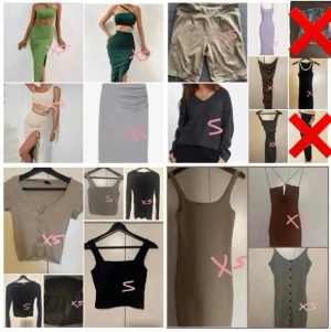 Klädpacket bundle - Klänningarna är i storlek XS. Majoriteten är oanvända och passar vid olika tillfällen 🌸