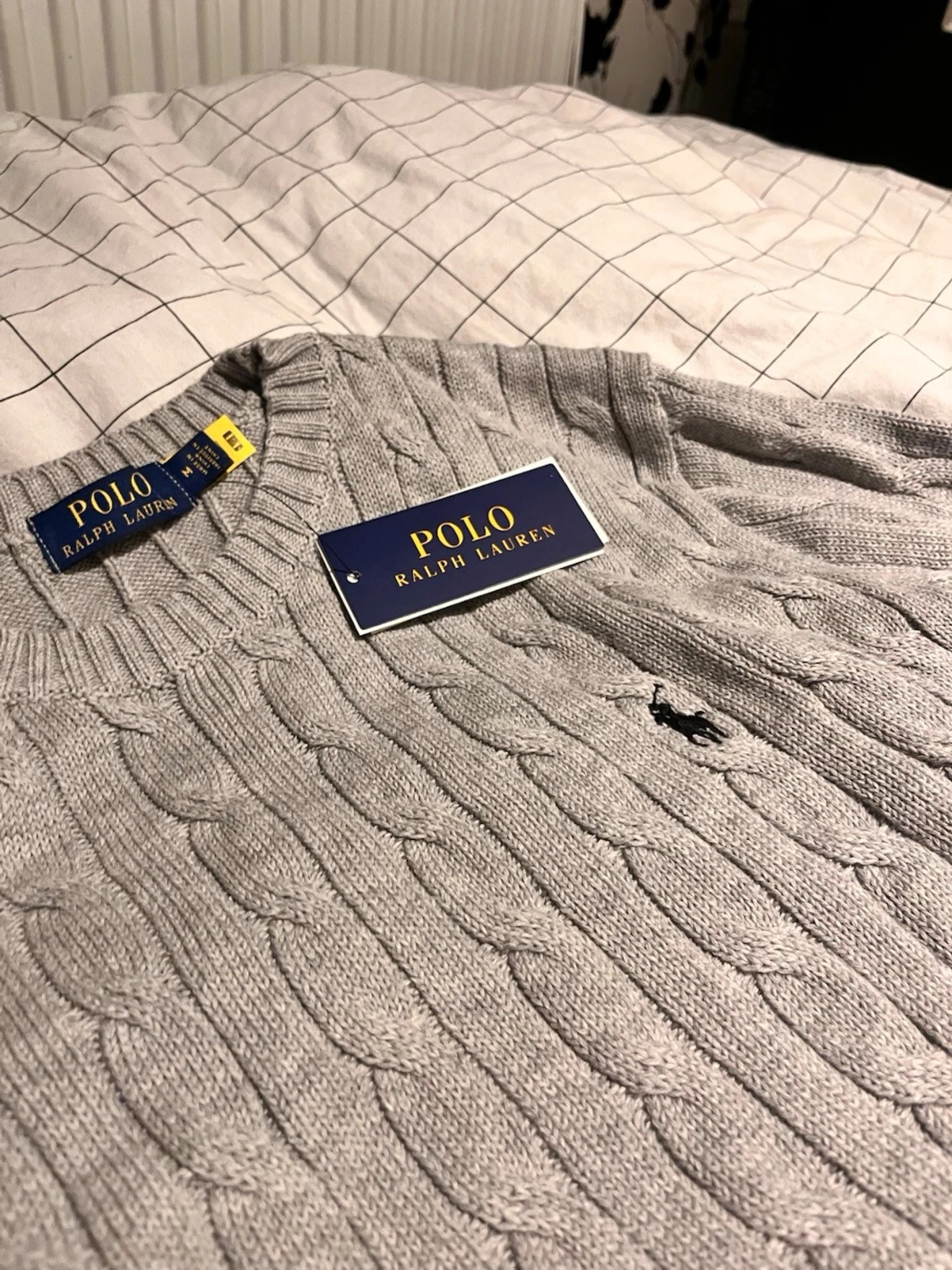 Polo tröja grå