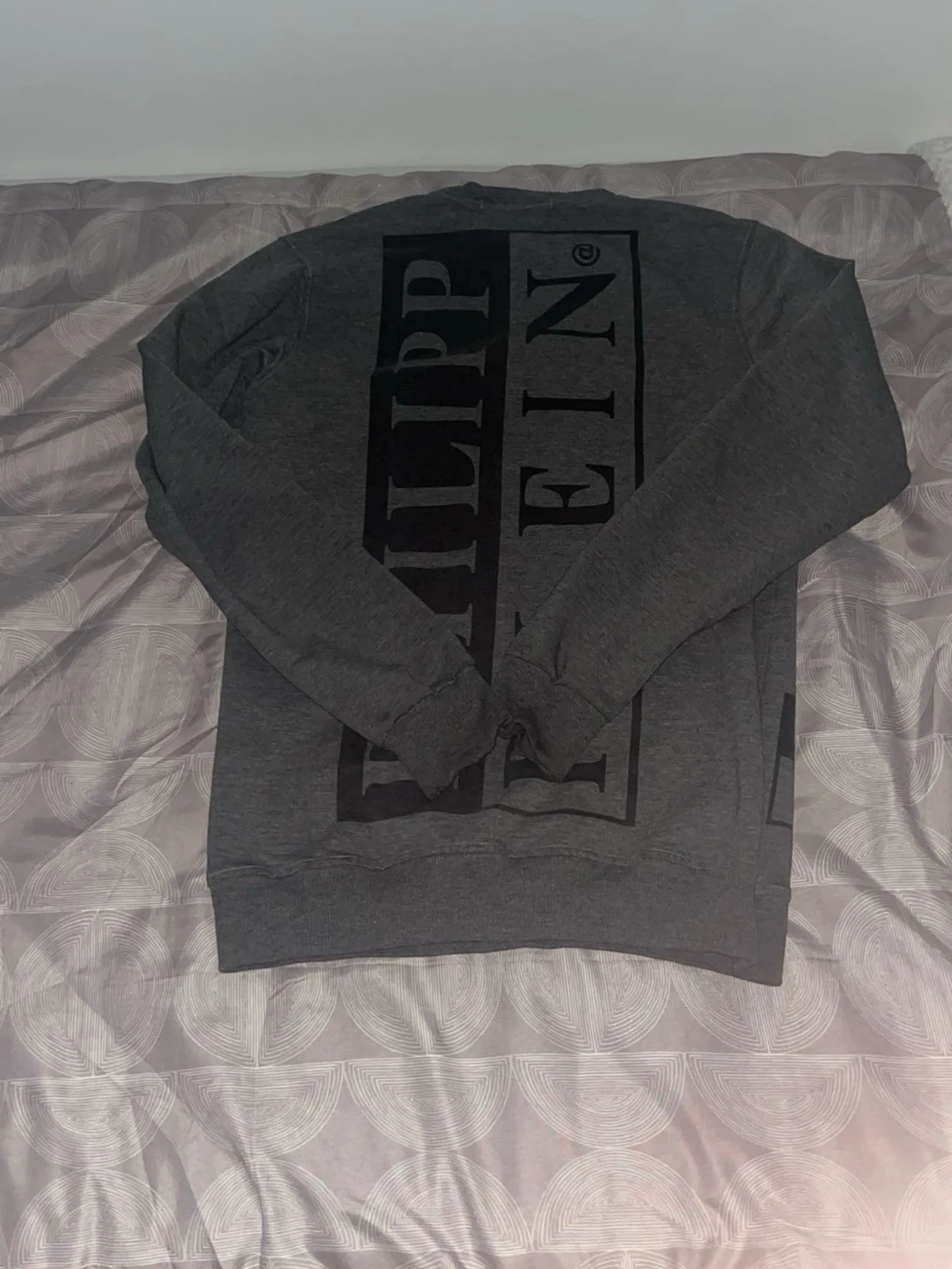 Grå sweatshirt från Philipp Plein - 1