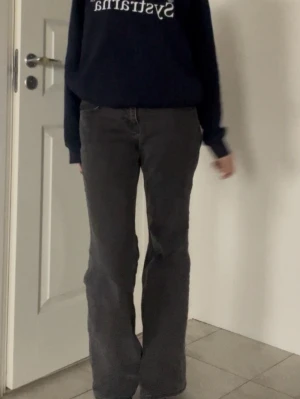 Gråa lågmidjade jeans  - Gråa långa jeans med låg midja! Supersnygga men kommer aldrig till användning 🙏🏼