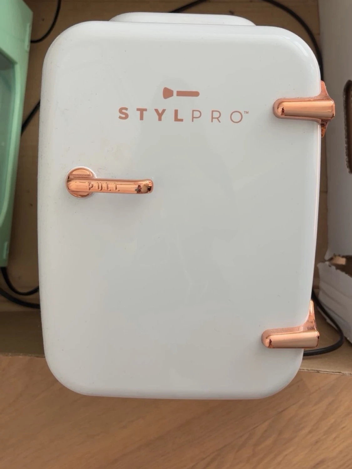 STYLPRO sminkkylskåp vit/roséguld