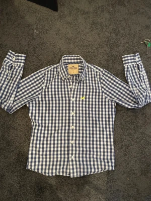 Blårutig skjorta från Hollister - Säljer en blårutig skjorta från Hollister inga defekter.