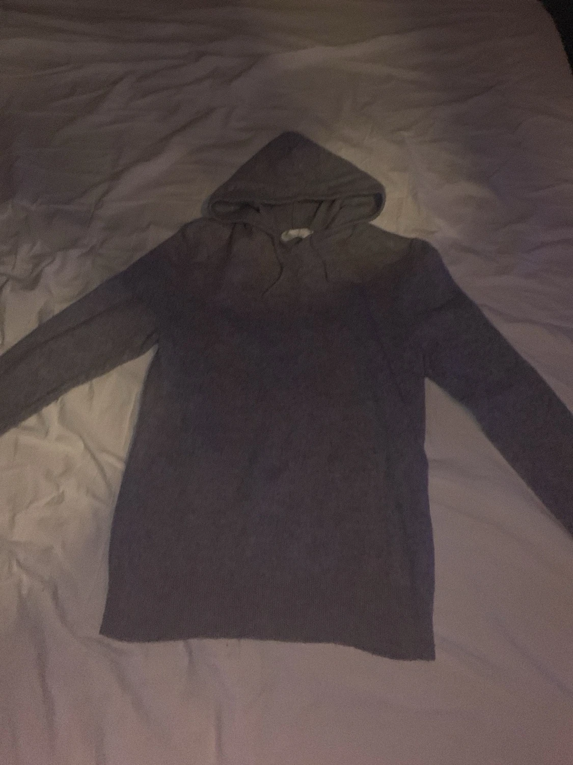 Grå Kashmir hoodie