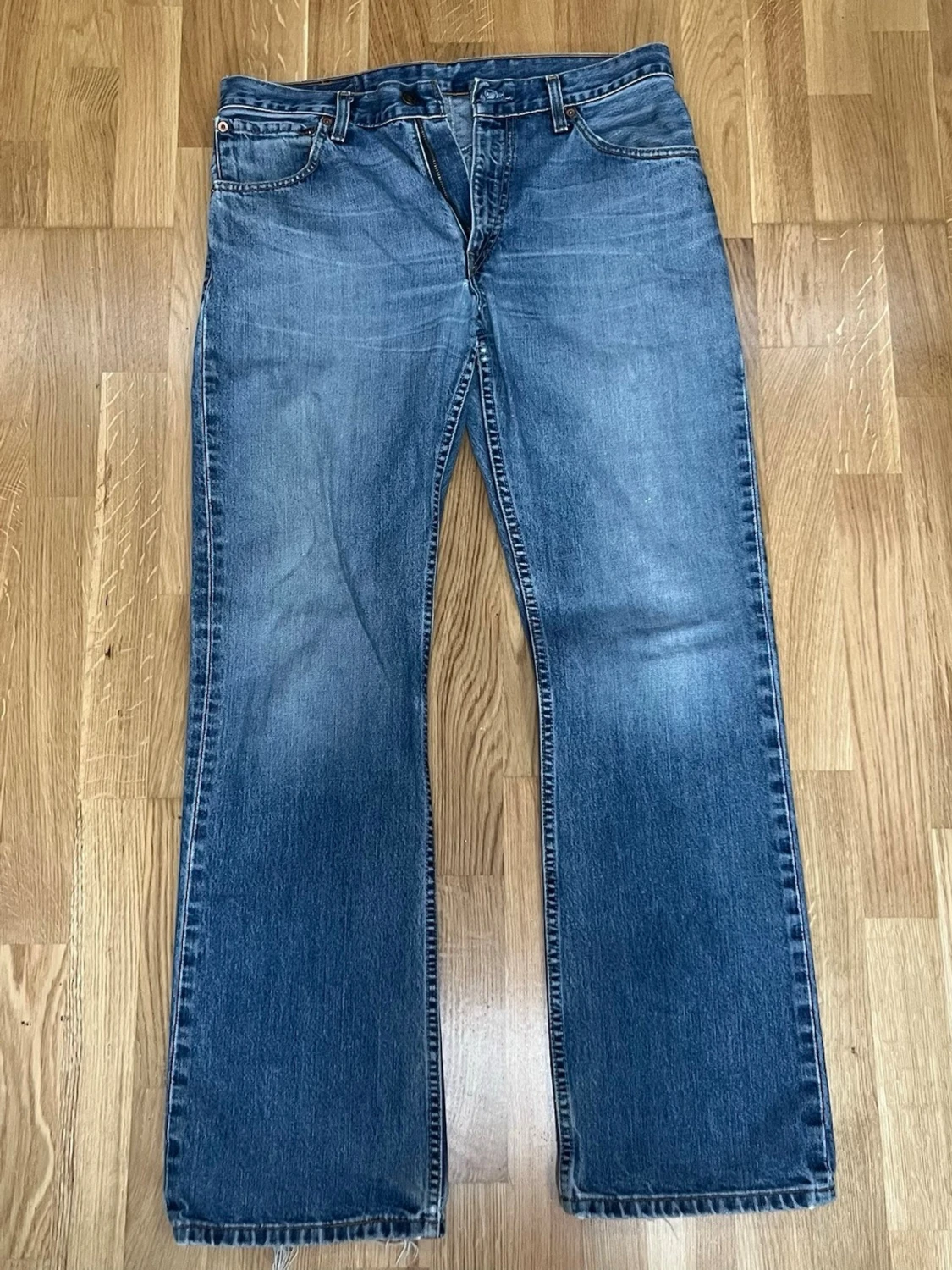 Levi's 507 blå raka jeans W34 L34