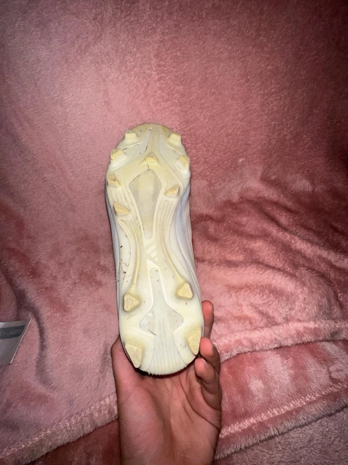 Adidas F50 vita och blå fotbollsskor - 2