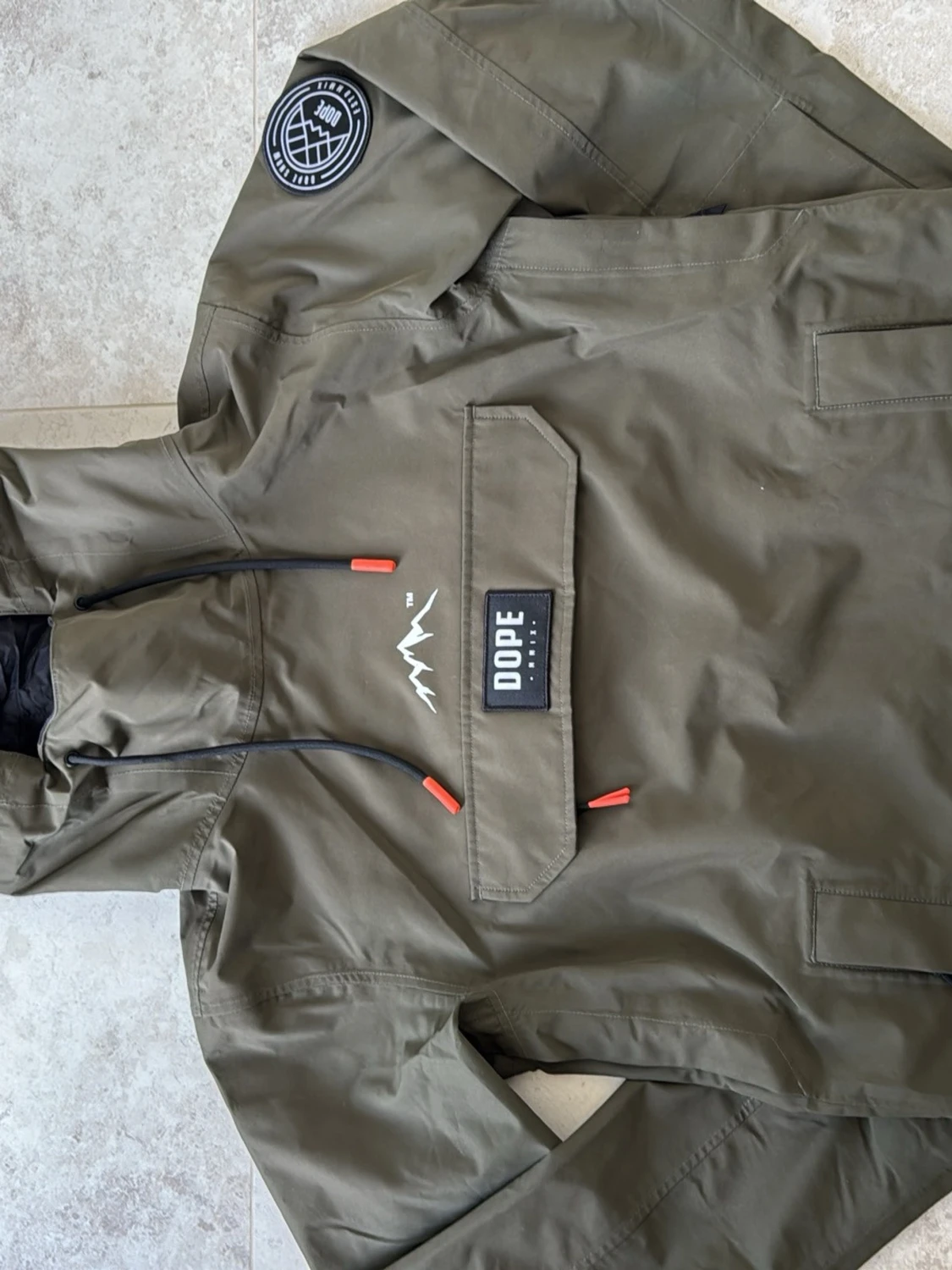 Olivgrön Dope Snow vindjacka - 1