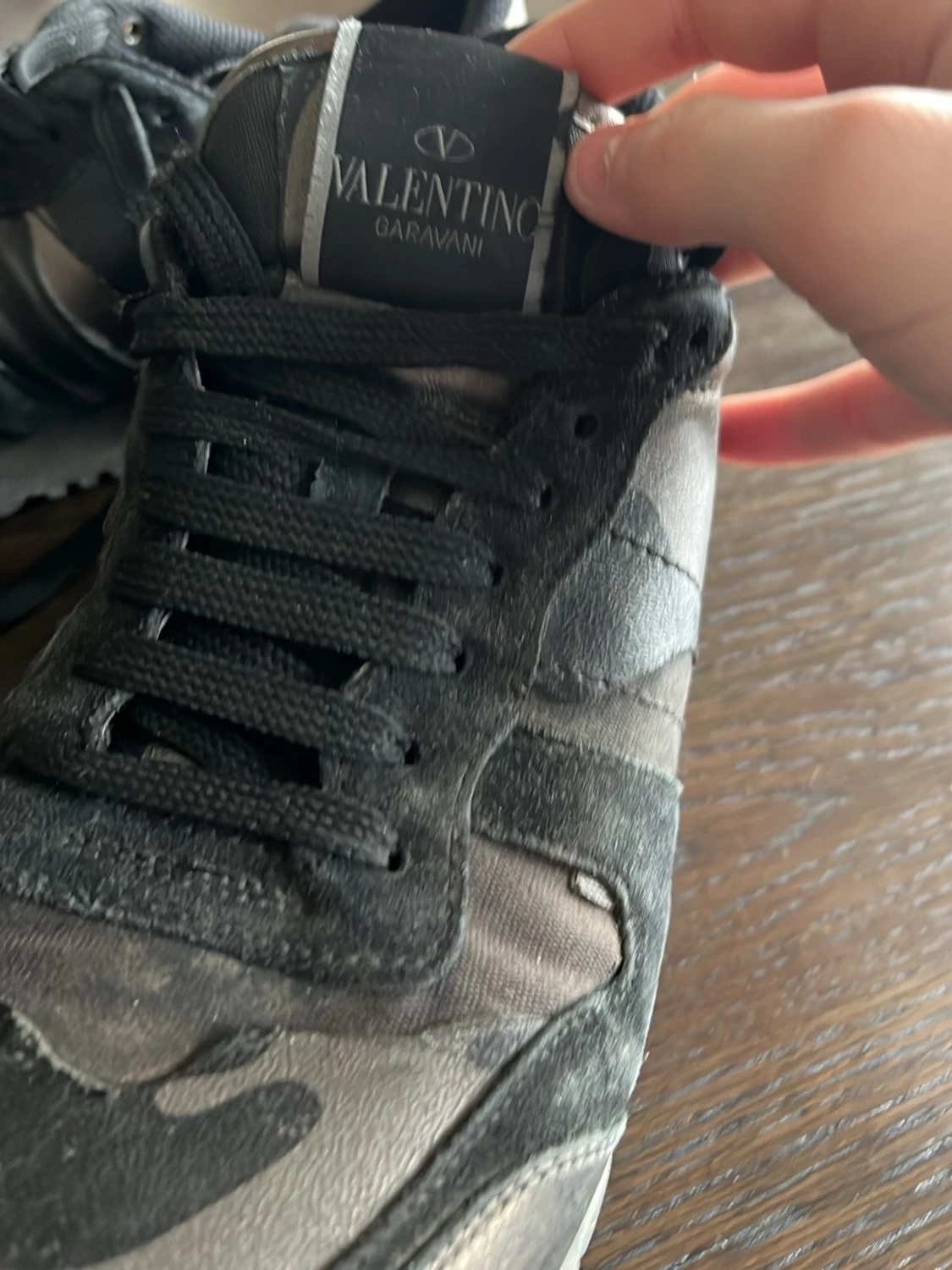 Valentino Garavani camo sneakers - 1