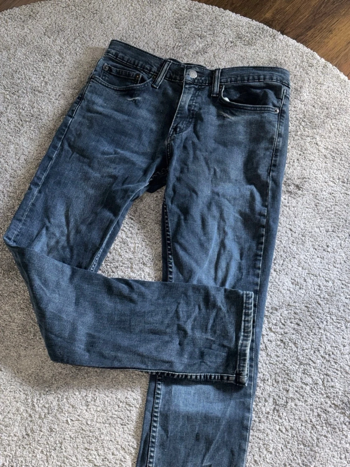 Blå Levi's jeans med raka ben - 2
