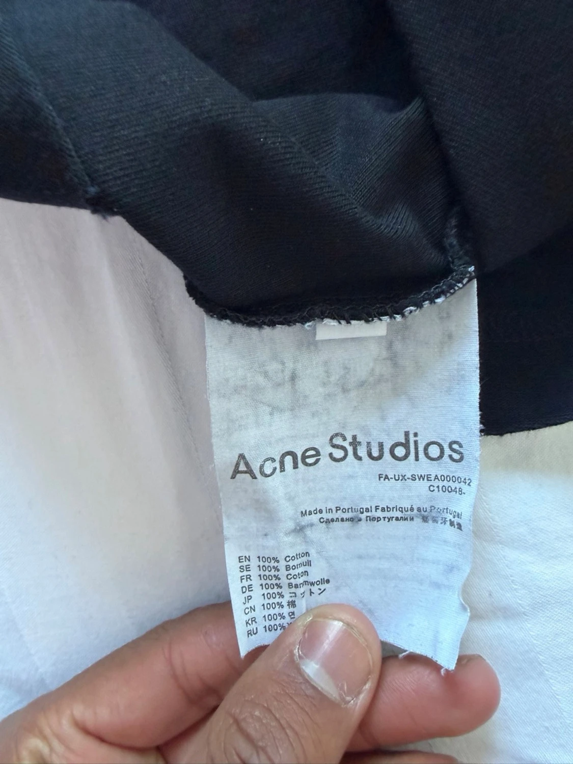 Svart långärmad topp Acne Studios - 4