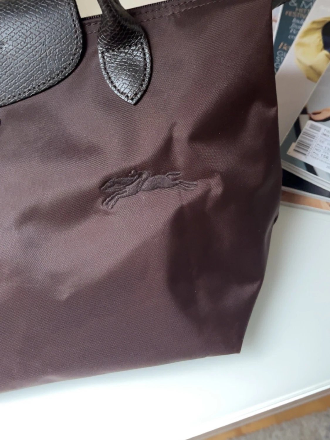 Brun Longchamp Le Pliage handväska - 1