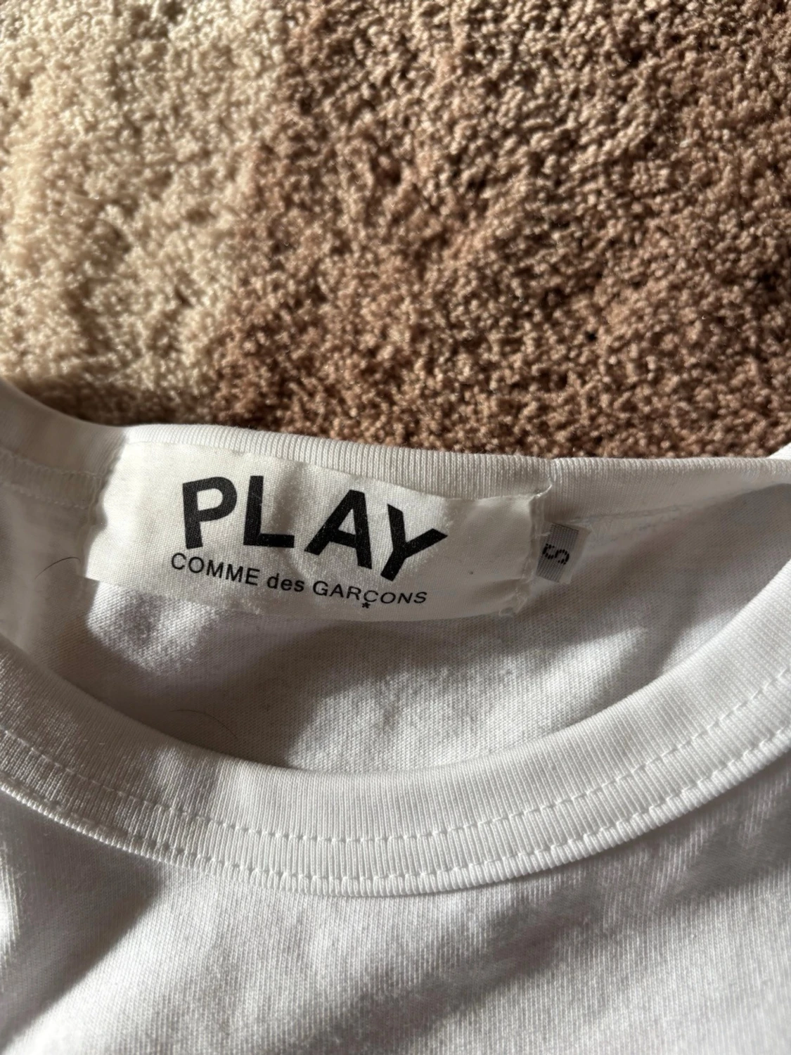 Vit Comme des Garçons Play t-shirt - 3