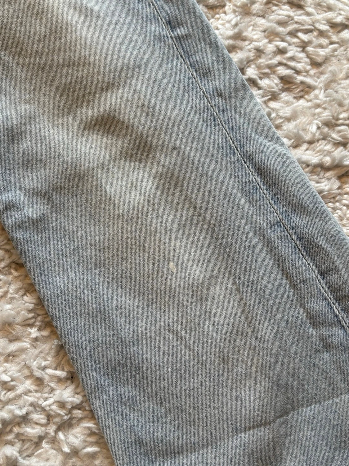 ljusblå bootcut jeans - 2