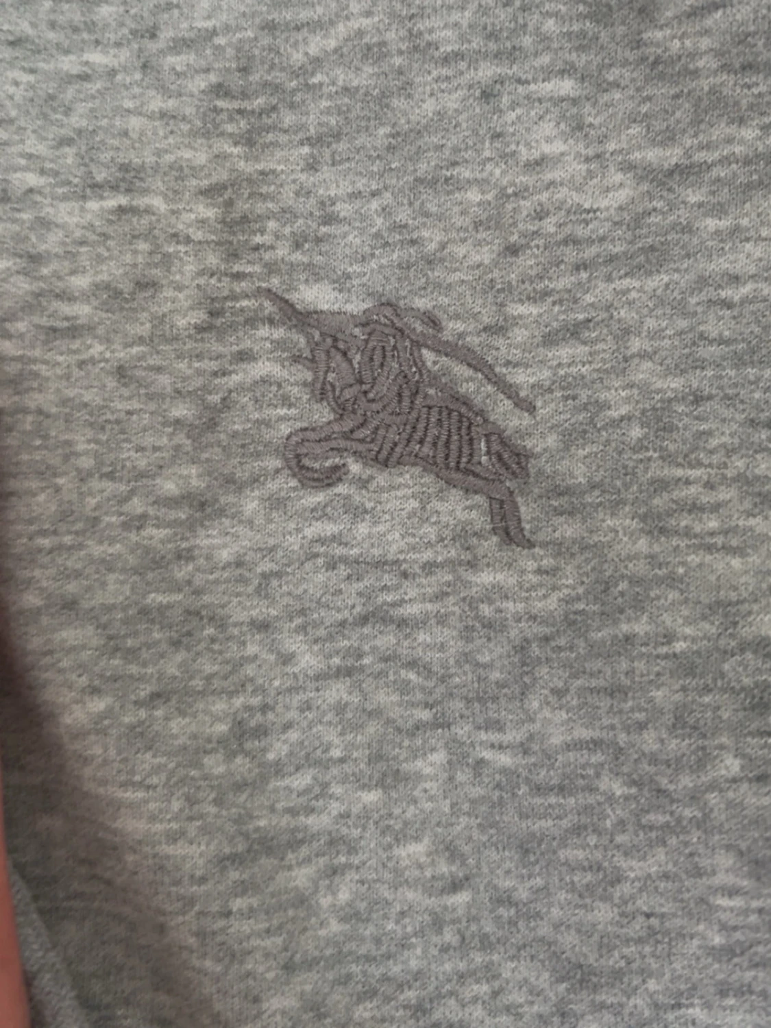 Grå hoodie med dragkedja Burberry - 3