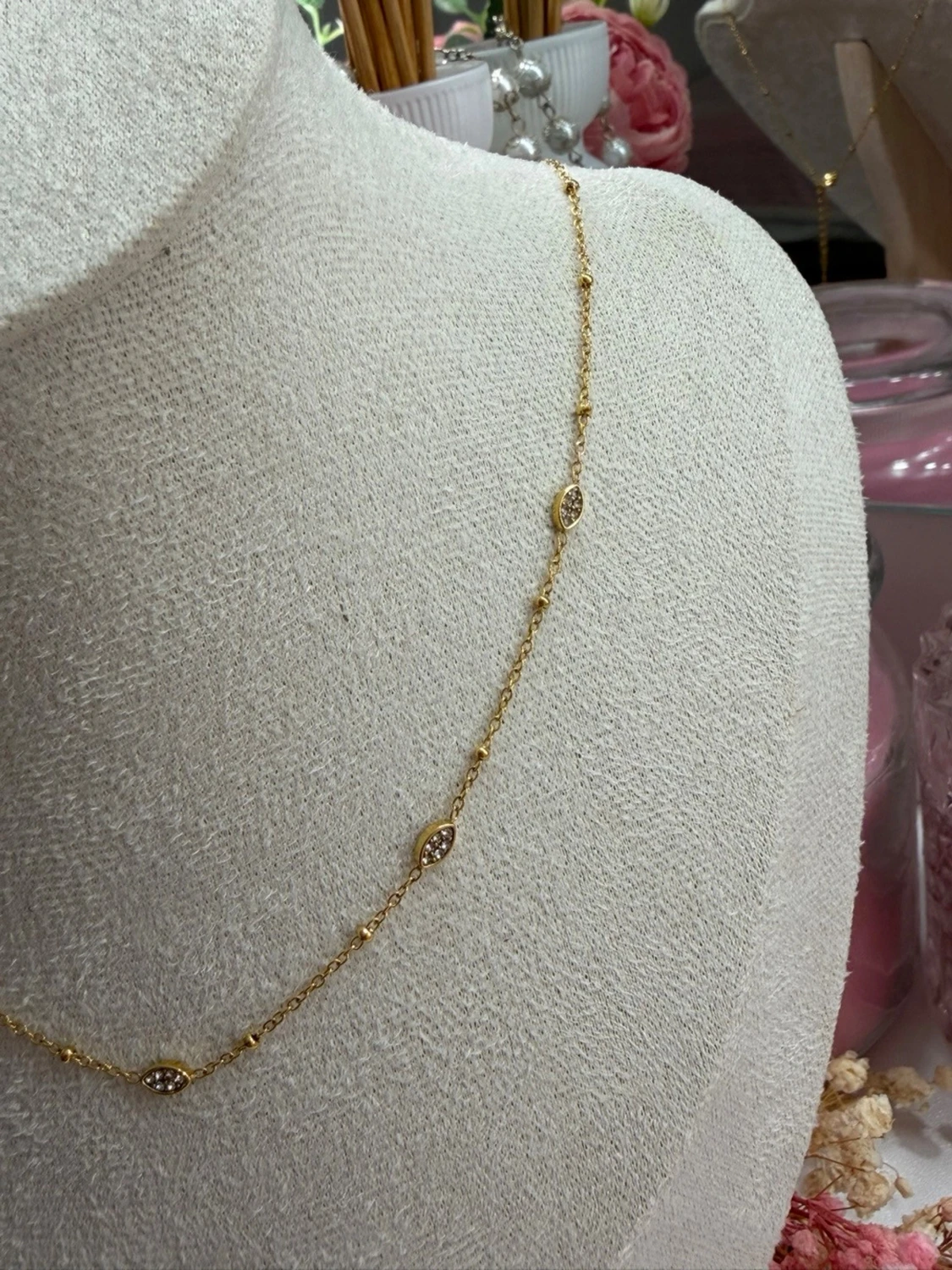 Guldpläterat halsband - 2