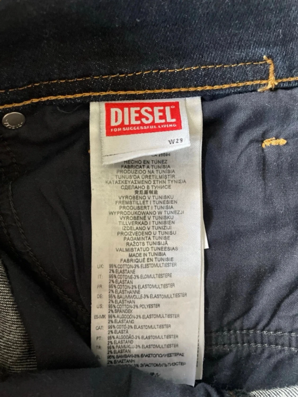 Diesel Mörkblå Jeans - 4
