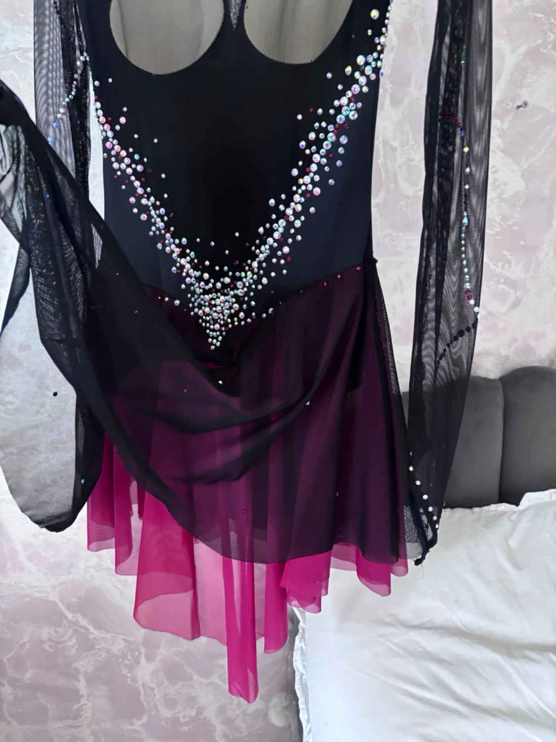 Svart konståkningsklänning - 3