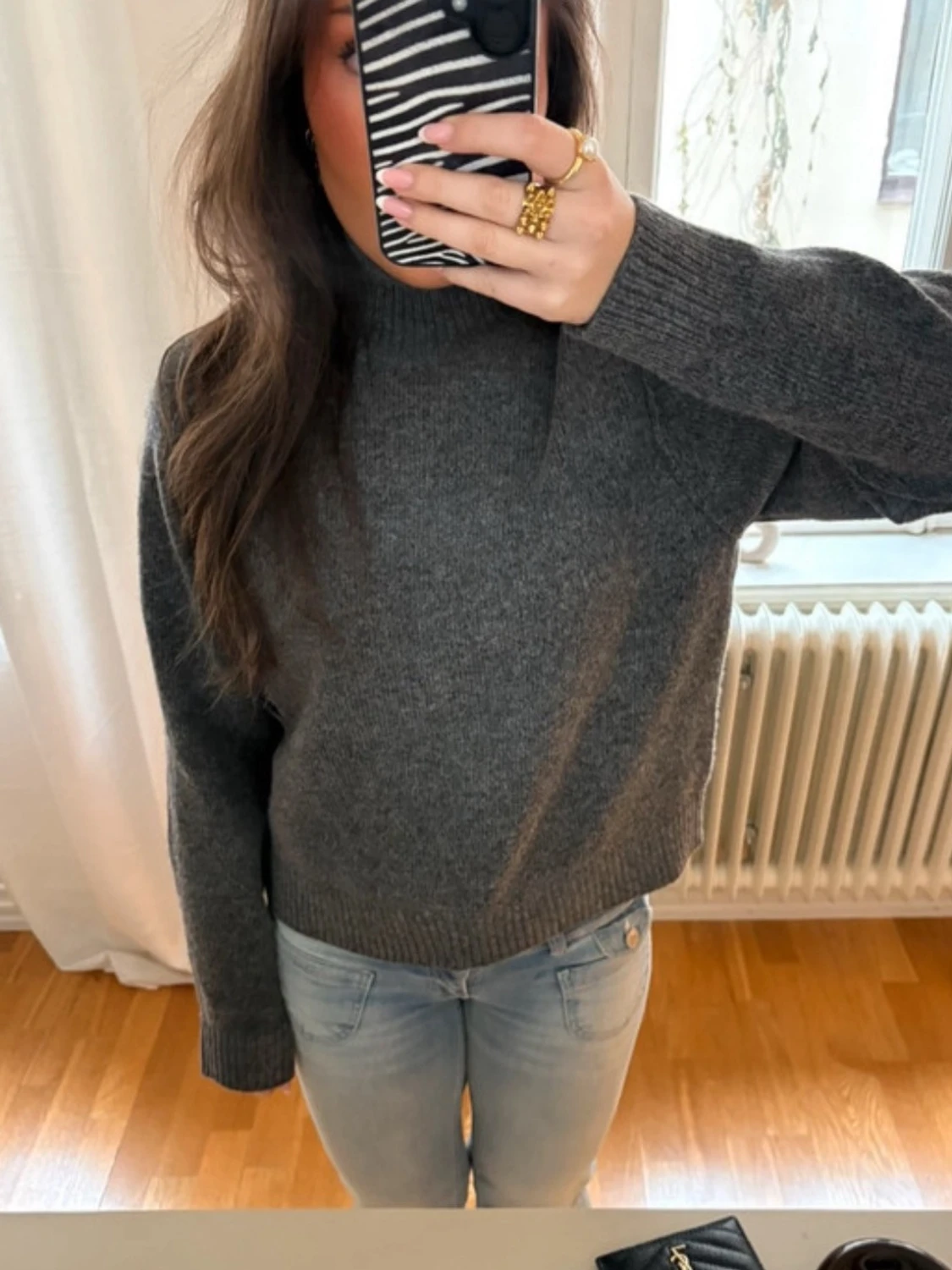 Polo stickad tröja  - 1