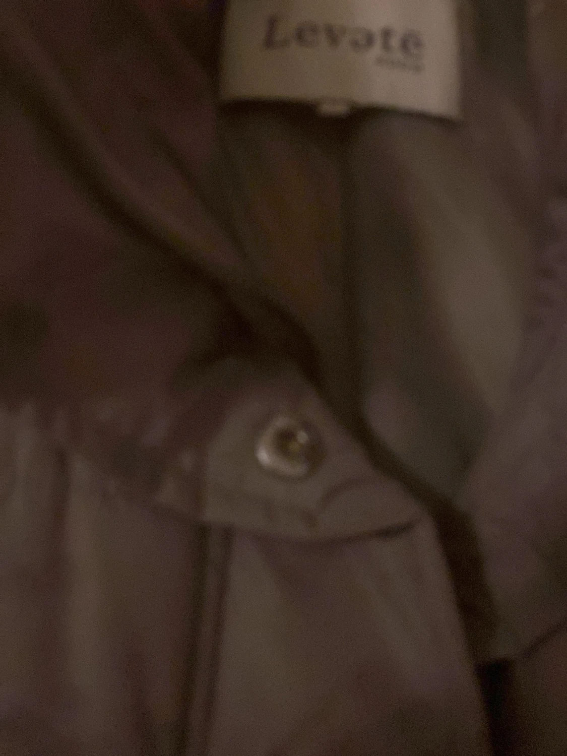 Lång beige dunväst från Levete Room - 1