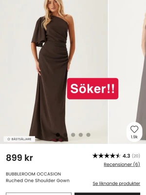 Balklänning - Söker denna balklänning från bubbelroom i storlek 36 eller 38‼️‼️‼️‼️‼️‼️‼️ 