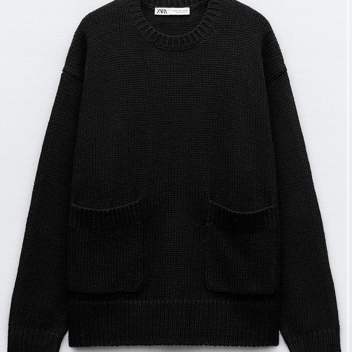 Svart stickad tröja från Zara