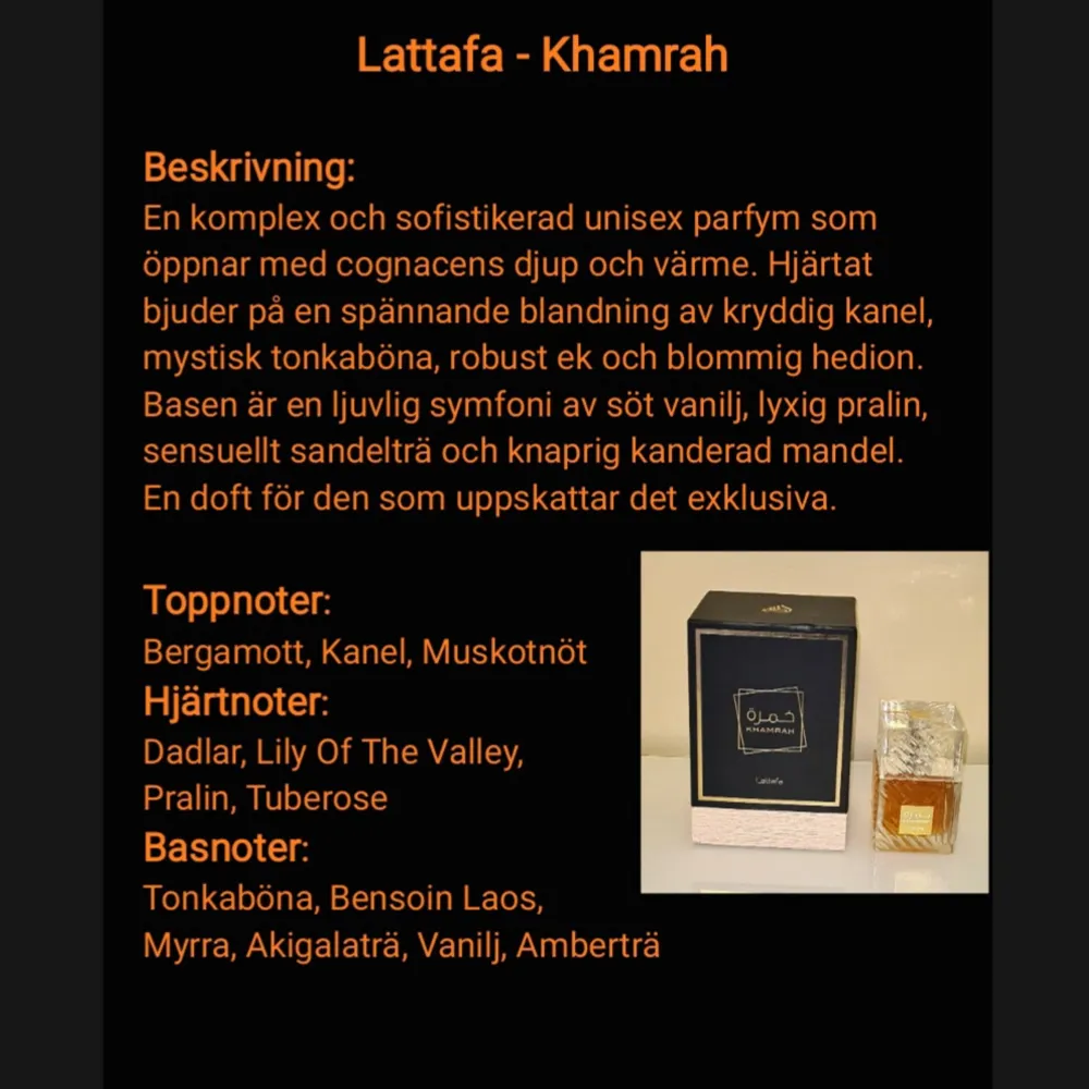 Viral arabisk parfym.  Fylls på i 3 ml spray-flaska (glas).   🚭 100% rökfritt och djurfritt hem.  . Perfume.
