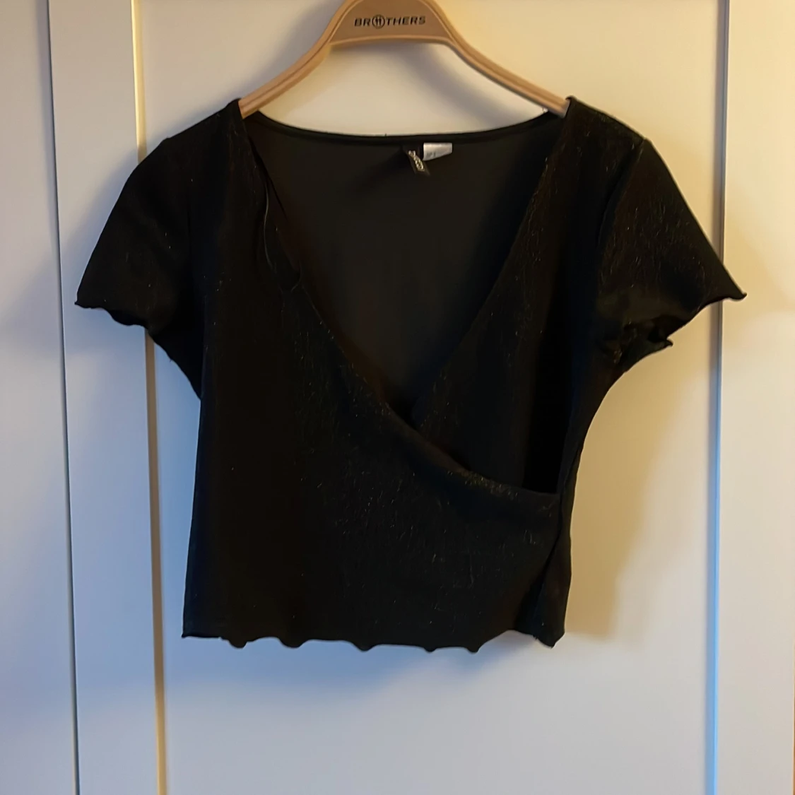 Svart glittrig topp från H&M Divided