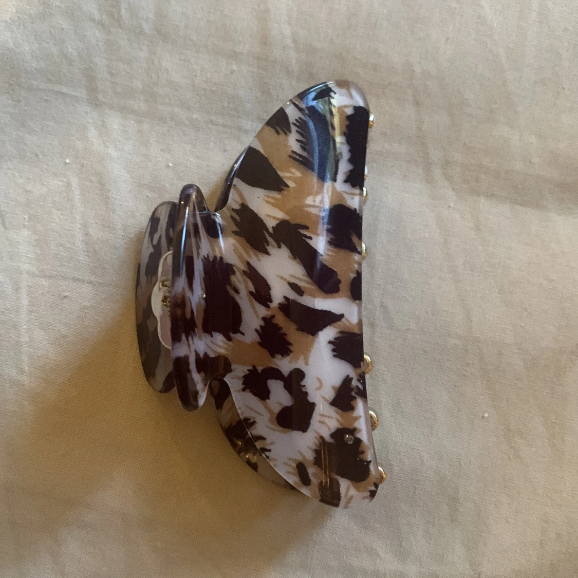 Leopardmönstrad hårklämma - 90