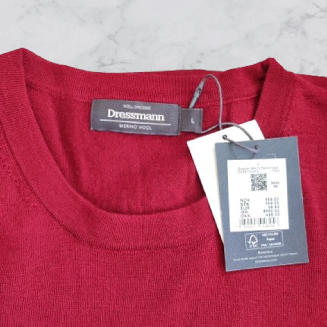 Dressman Sweater Merino Round Neck - 90