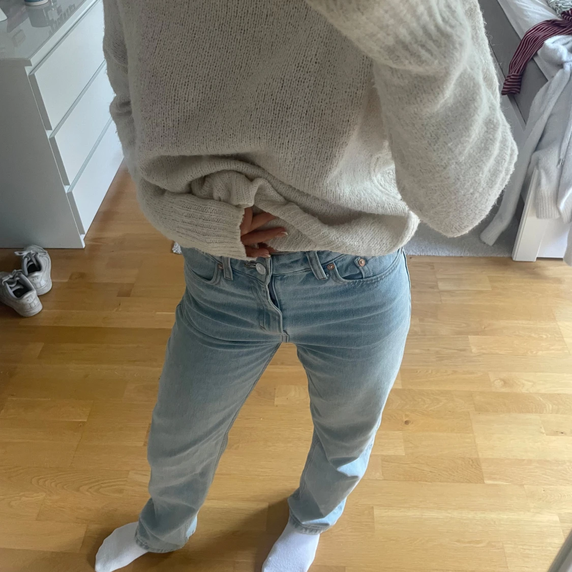 Ljusblå jeans  - 90