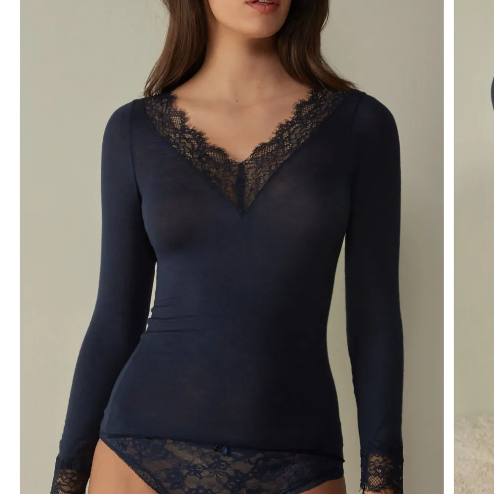 Intressekoll på min Cashmere tröja från Intimissimi. Har användt den en gång så den är i superbra skick. Skriv gärna om du är intresserad så kan du få fler bilder på den och så kan vi diskutera pris💕😊. Tröjor & Koftor.