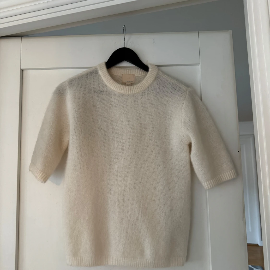 Stickad t-shirt Mohairmix - 92