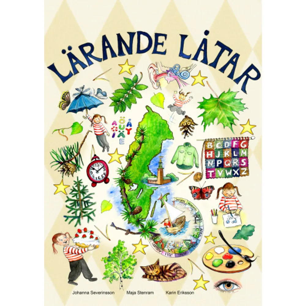 Lärande Låtar är sånger vars texter handlar om svenska, matematik, SO, NO och engelska. Nivån är anpassad till årskurs 1-3. Svenska: Vokalerna, Konsonanterna, Skj, Stj, Verb, Adjektiv, Substantiv Matematik: Dubbelt, Hälften, 10-kompisarna, Timme och minut SO/NO: Stockholm, Sveriges geografi, Från puppa till fjäril (kretsloppet), Månaderna, Löv- och barrträd, Ögat, Örat Engelska: Himlen är blue (färgerna på engelska)    Format Spiral   Omfång 40 sidor   Språk Svenska   Förlag Vedina förlag   Utgivningsdatum 2020-12-17   Medverkande Maja Stenram   Medverkande Karin Eriksson   Medverkande Johanna Severinsson   Medverkande Karin Eriksson   Medverkande Emma Young   Medverkande Johanna Severinsson   ISBN 9789198621303  . Böcker.