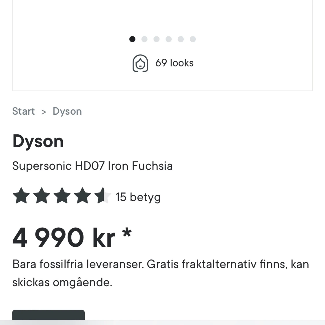 Dyson hårfön  - 90