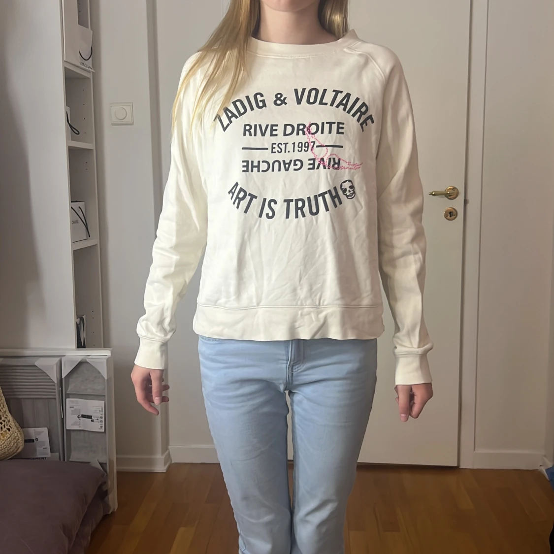 Vit sweatshirt från Zadig & Voltaire - 90