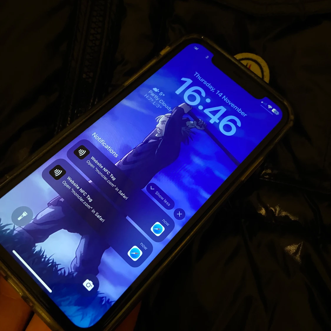 Svart dunjacka från Moncler (Montebiliard) - 93