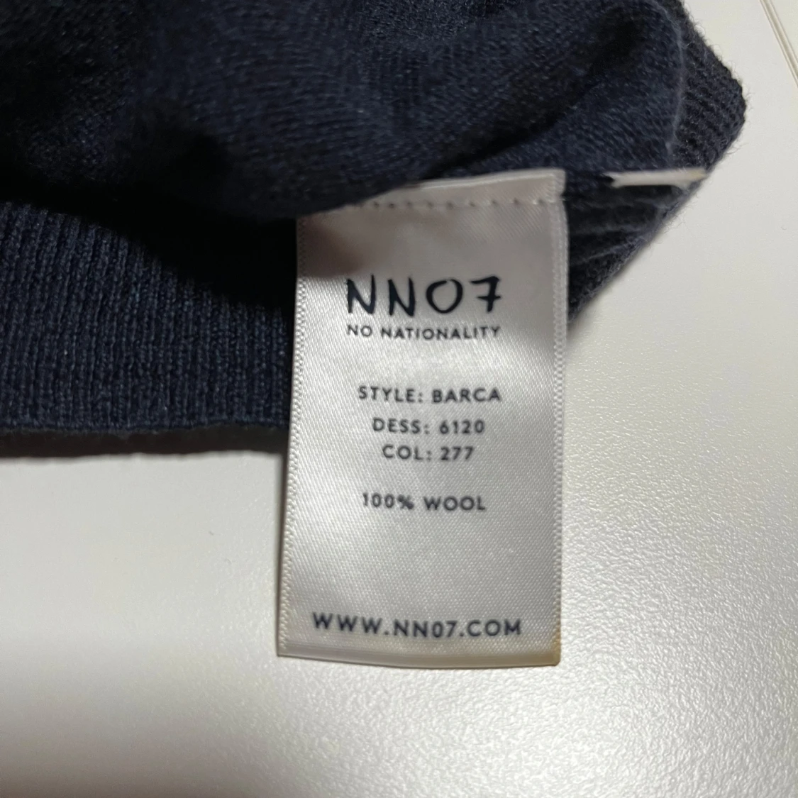 Marinblå ulltröja från NN07 - 91