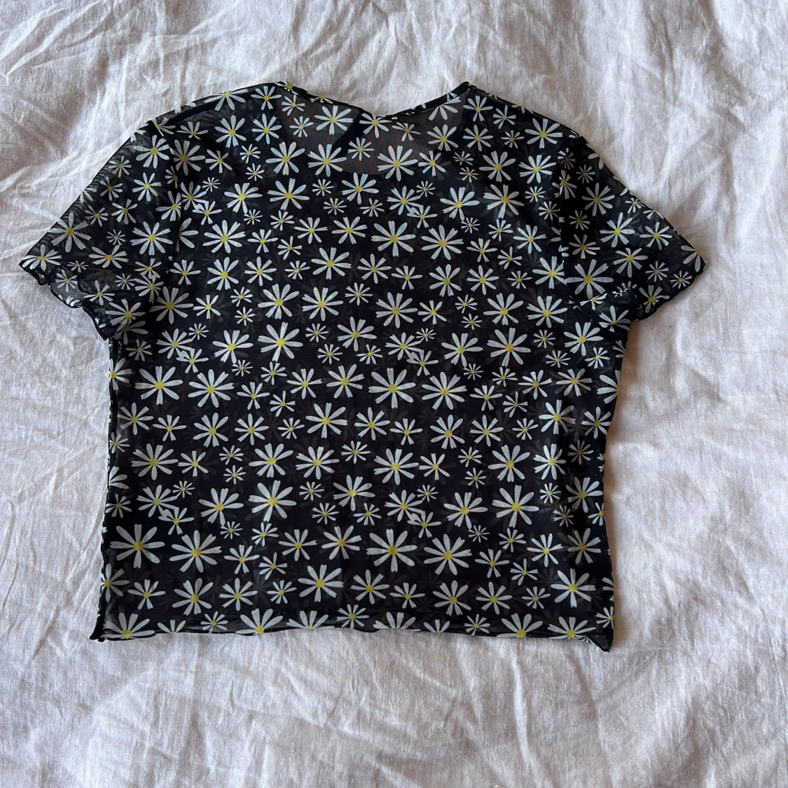 Blommig t-shirt  - 90