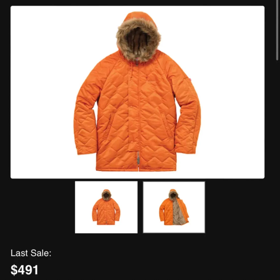 Supreme satin parka FW15 - stl M - 90