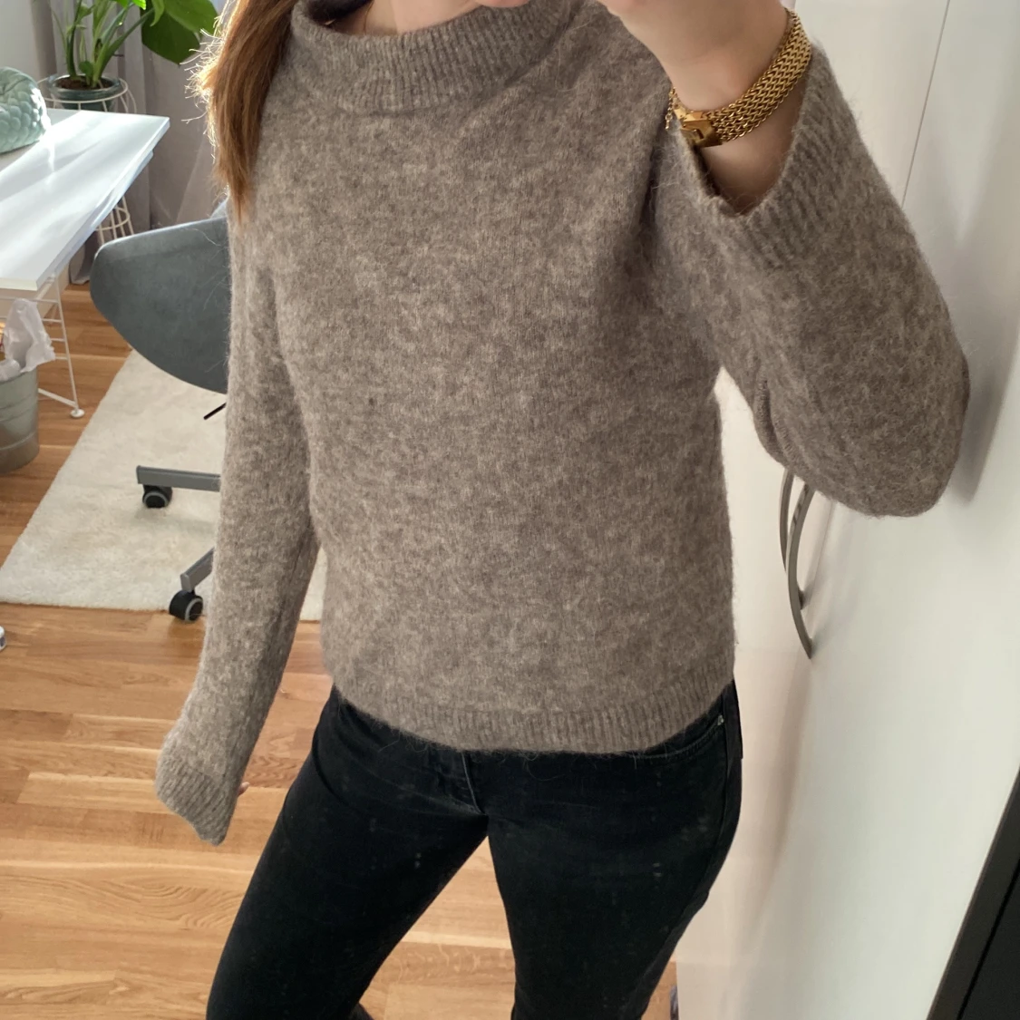 Brun ulltröja från H&M (kontakta mig innan köp) - 90