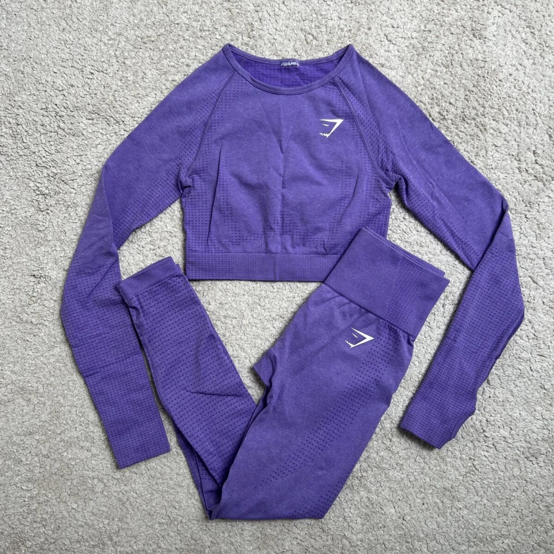 Lila träningsset från Gymshark