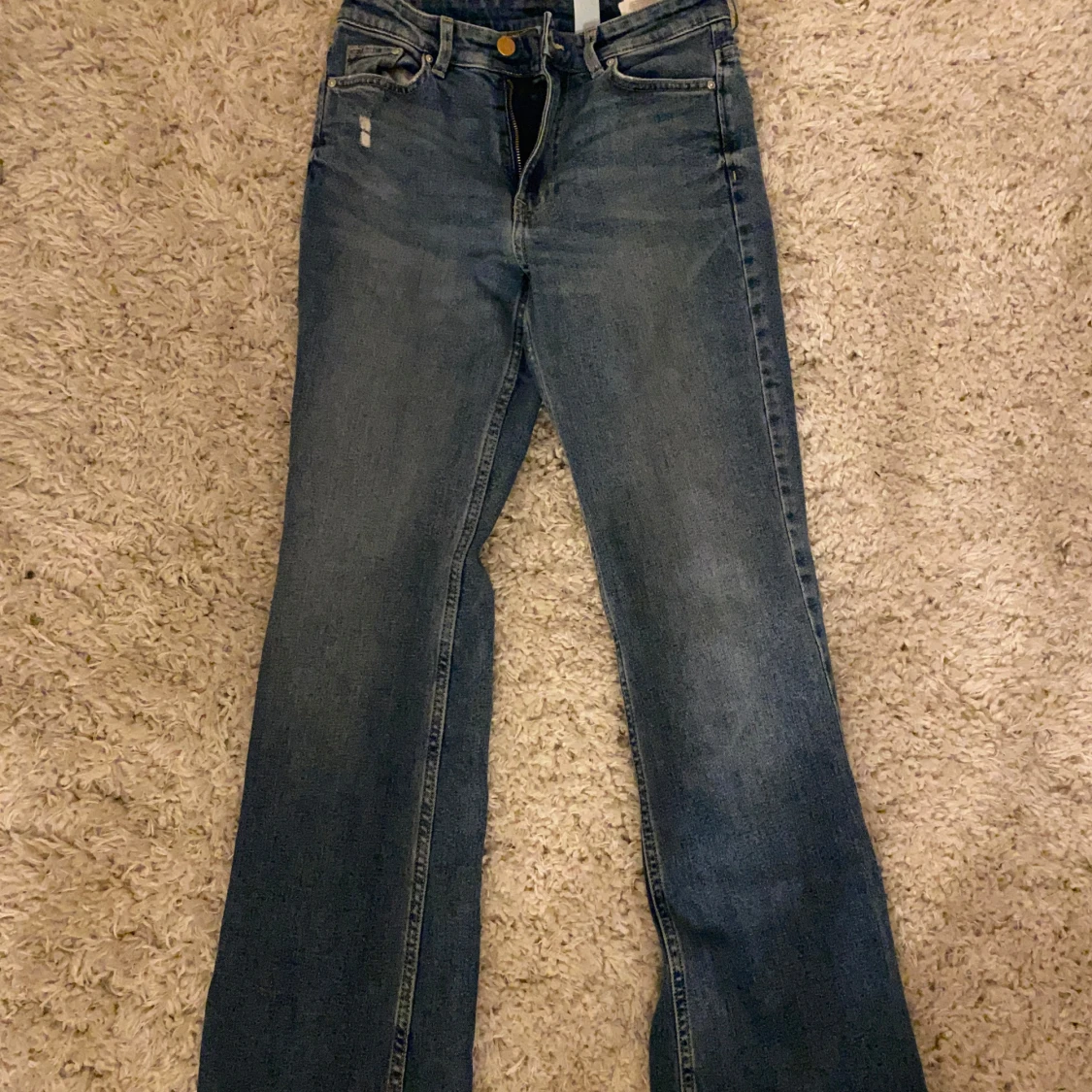 Blå bootcut jeans - 91