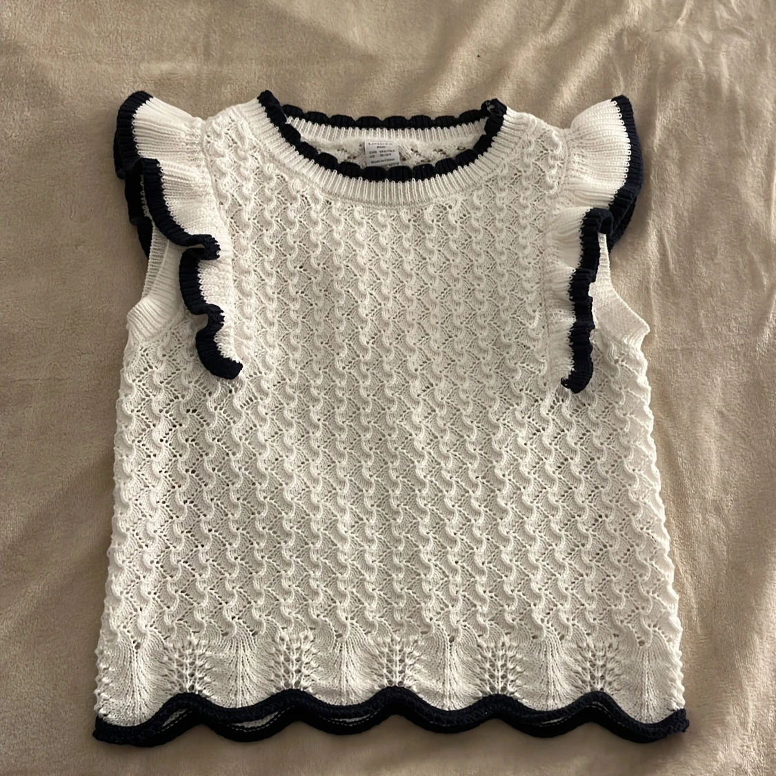 Vit stickad topp från Lindex❤️
