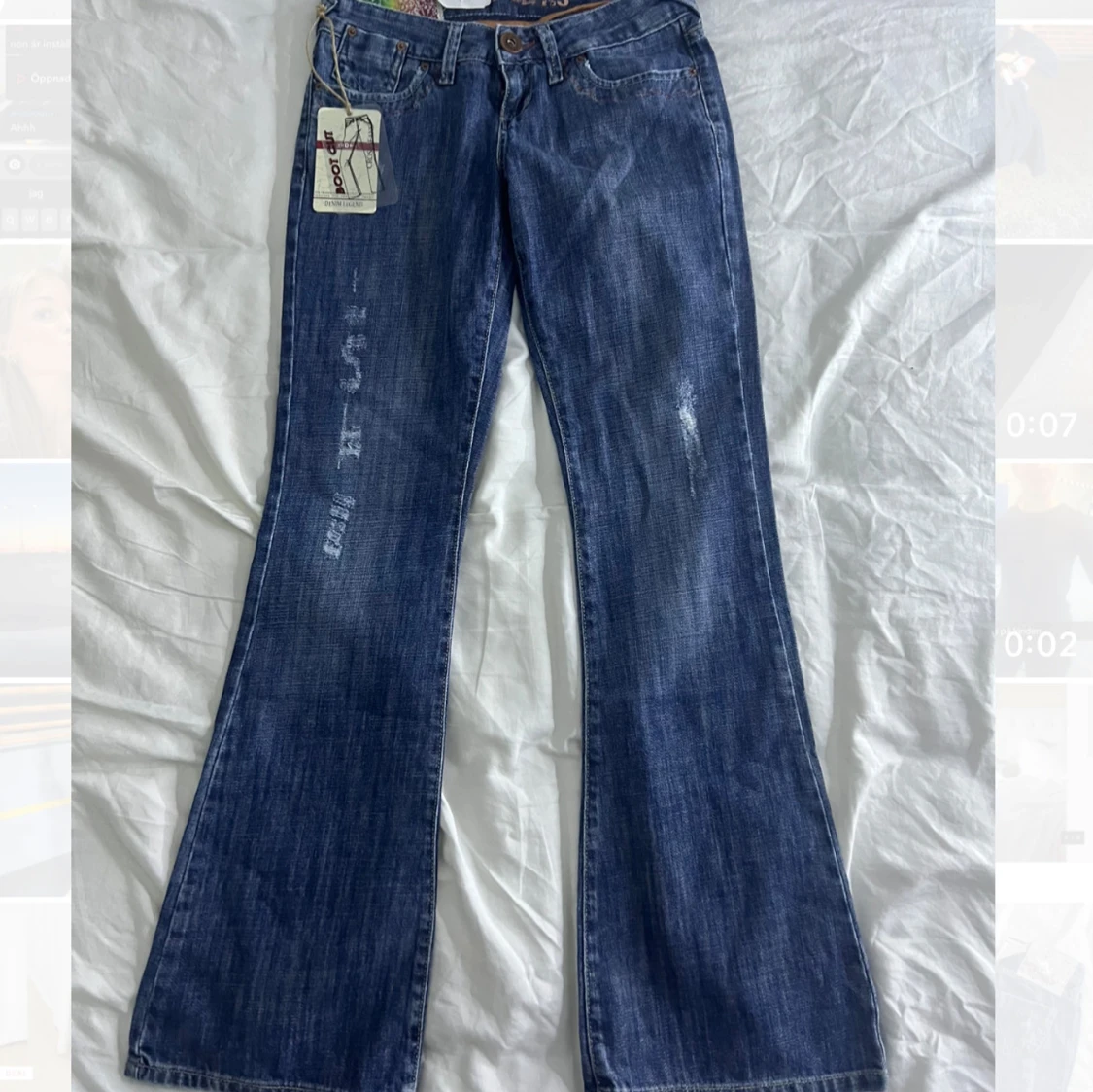 lågmidjade jeans