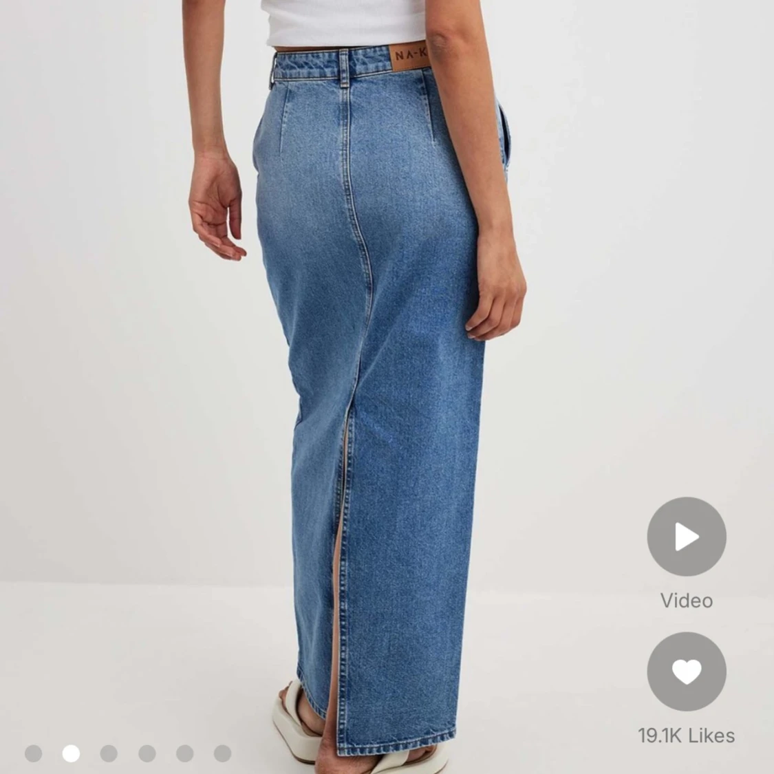 Lång jeanskjol - 90