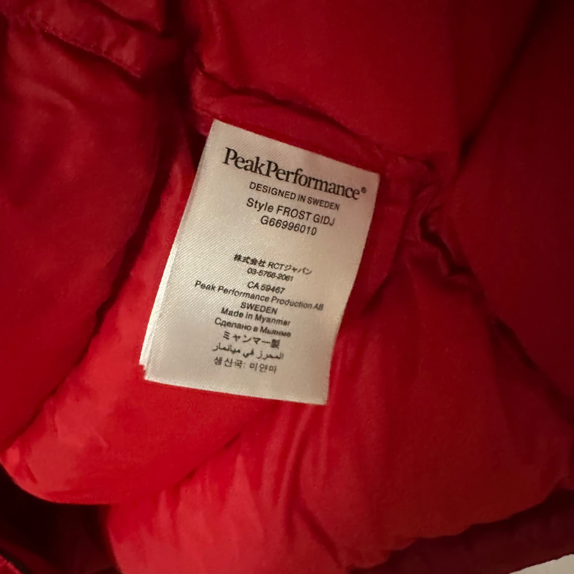 Peak performance puffer jacka - 93