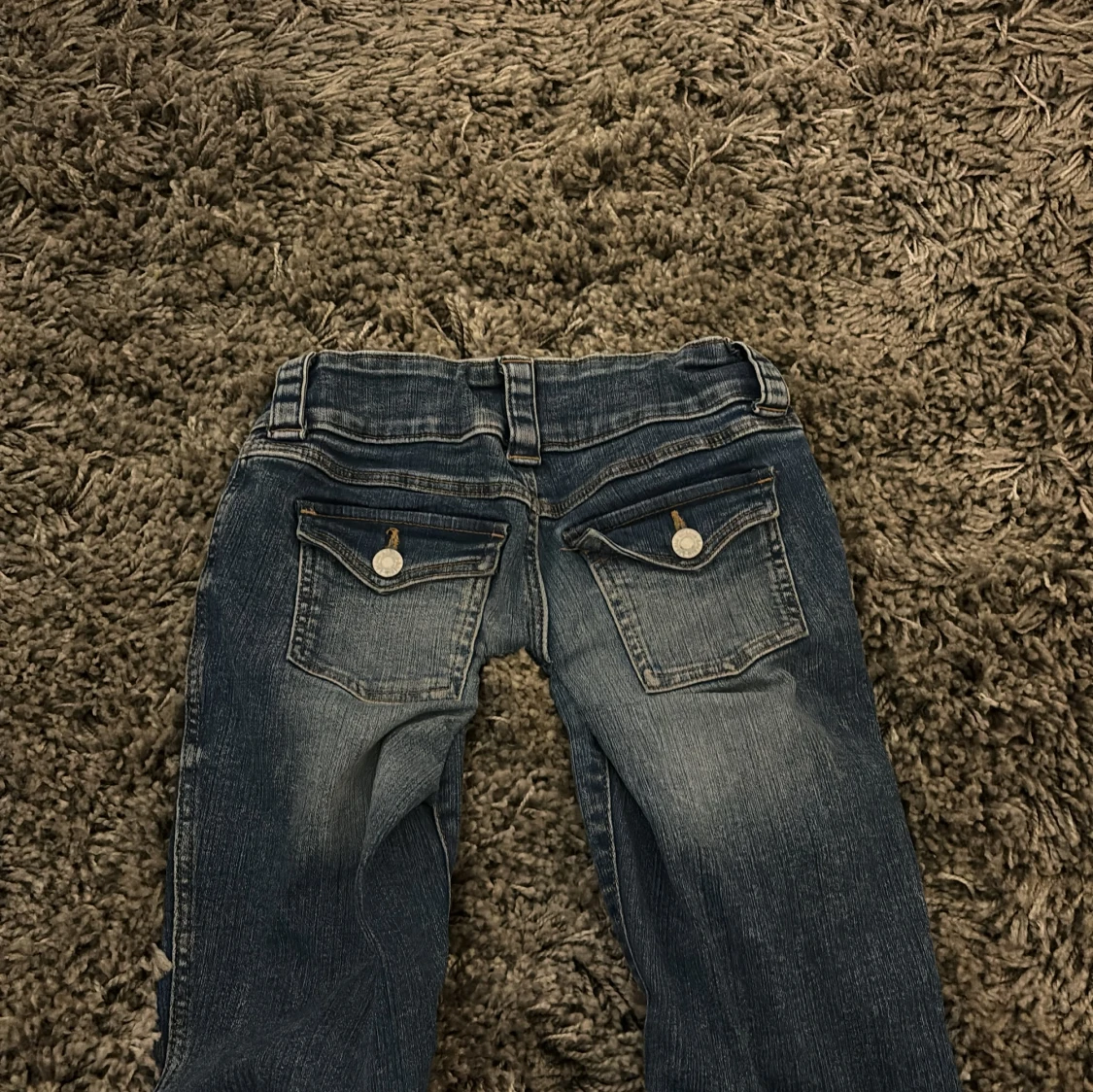 Jätte lågmidjande bootcut byxer💞 - 91