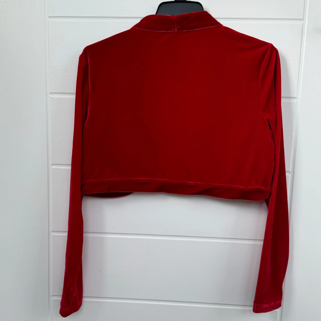 eleganta röda sammetkofta, Helt Ny. - 90