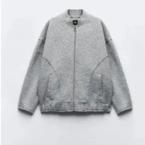 Zara bomberjacka - Grå Zara jacka super snygg till vintern och hösten, säljs inte längre🤗