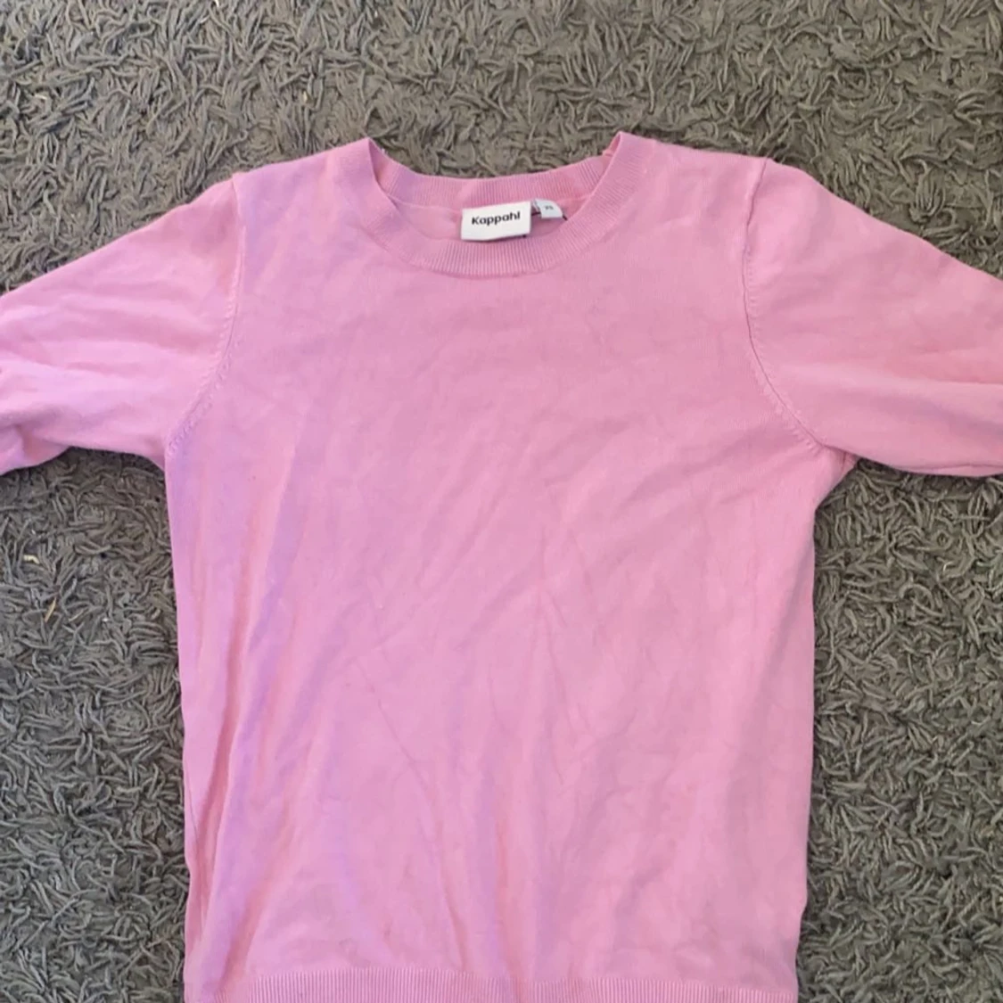 Rosa stickad tröja  - 90