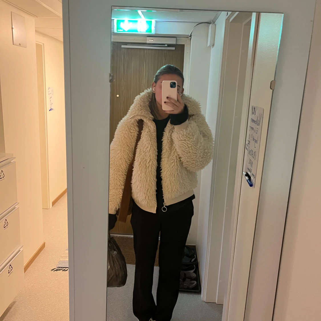 Beige teddyjacka - 93